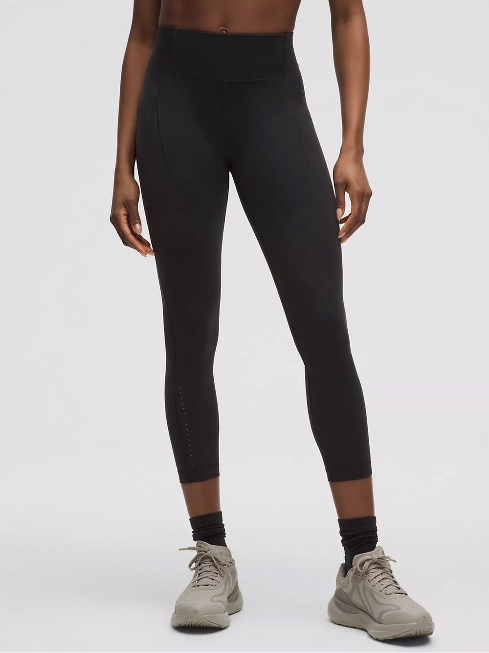 Lululemon Swift Speed High-Rise Crop Leggings Black SIZE 4